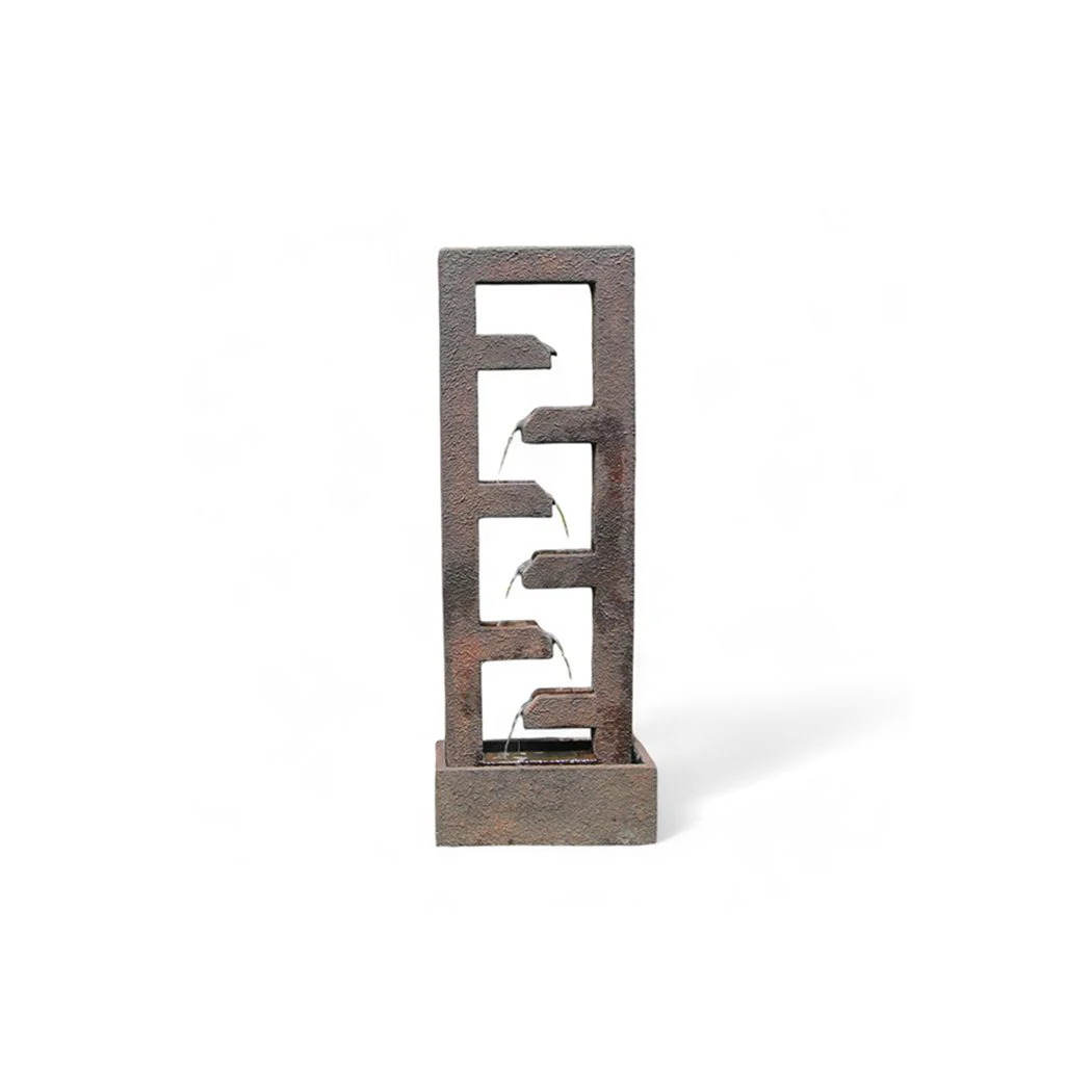 Exaco | Cascade Fountain – Modern Outdoor Water Feature for Gardens, Patios, and Courtyards
