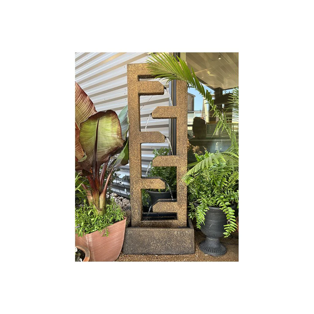Exaco | Cascade Fountain – Modern Outdoor Water Feature for Gardens, Patios, and Courtyards - Image 8