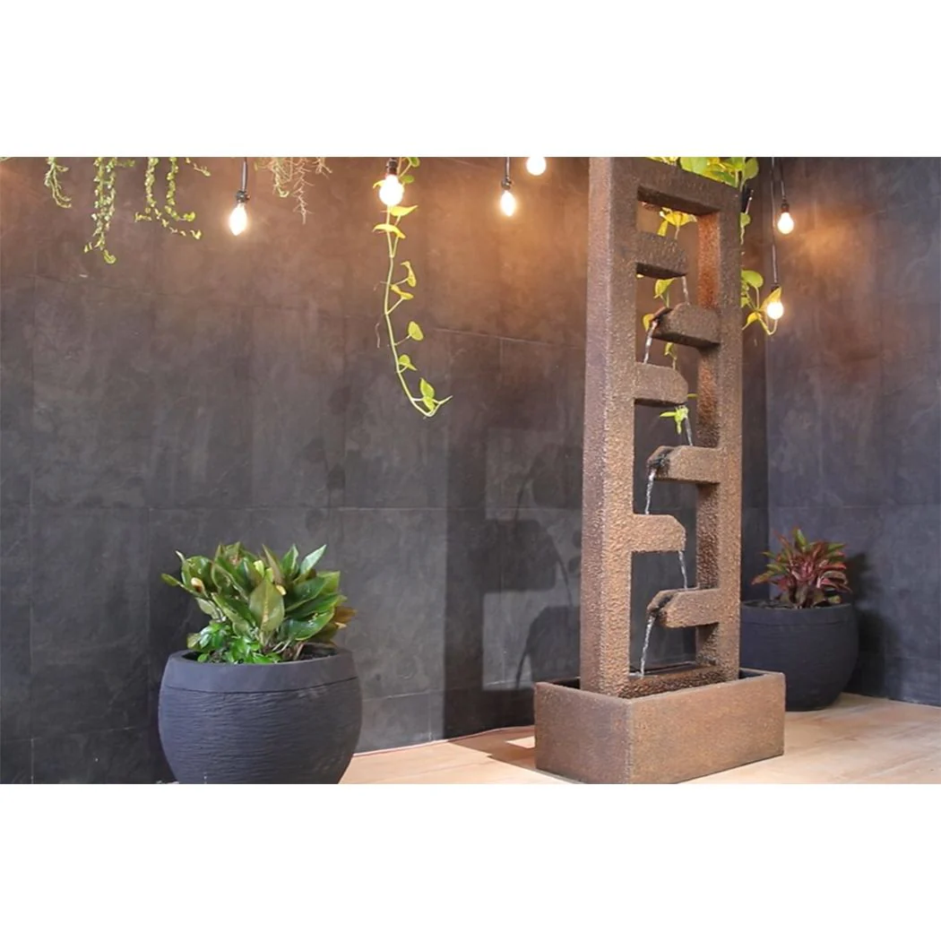 Exaco | Cascade Fountain – Modern Outdoor Water Feature for Gardens, Patios, and Courtyards - Image 9