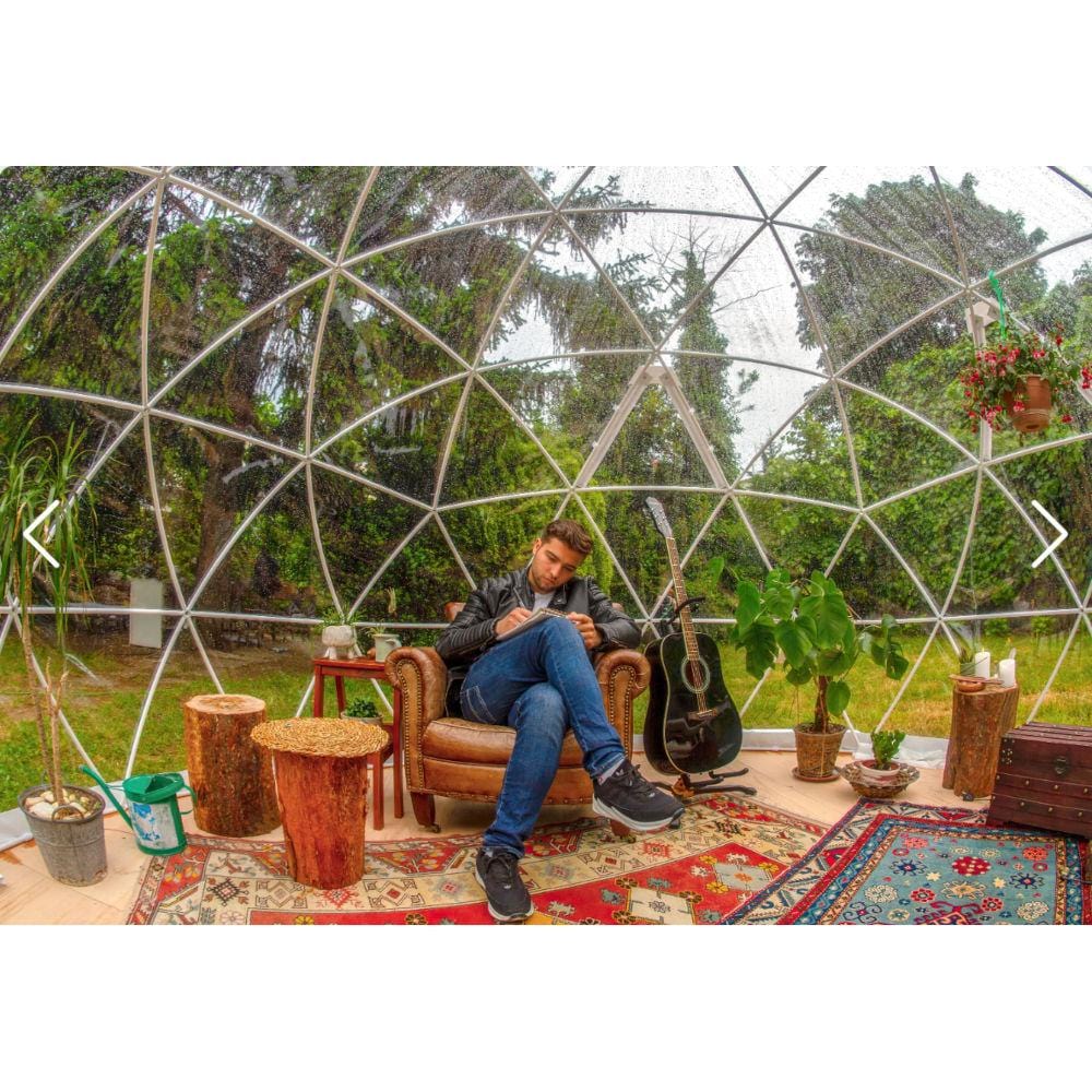 Garden Igloo | Dome, Aluminum, 11'9"W, 7'2"H - Outdoor Dining, Play Area for Children, Stylish Conservatory, Greenhouse, Gazebo - Image 4