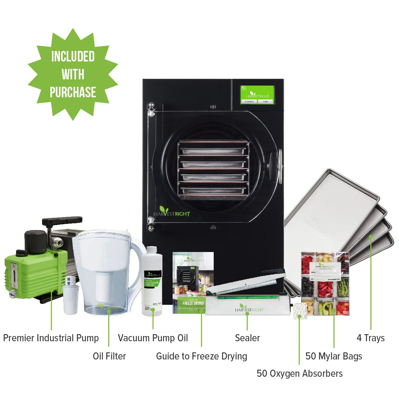 Harvest Right | Home Pro Freeze Dryer Small (4 Trays) with Vacuum Pump and Mylar Starter Kit - Image 15
