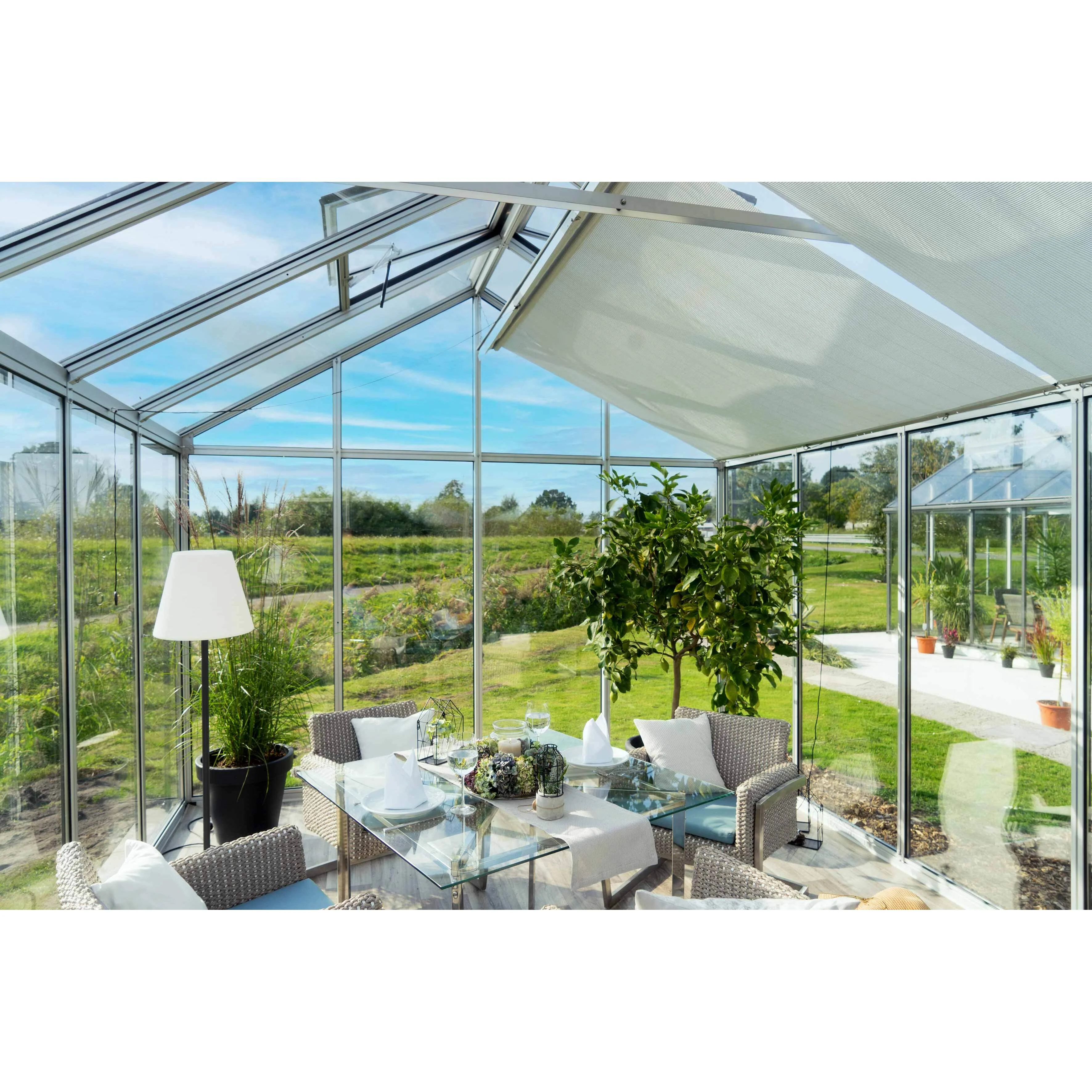Hoklartherm | 11.5 ft wide 10.5 ft tall Livingten Double-Pane Insulated Glass Greenhouse Kit With 22mm ISO Safety Glass Glazing, three sizes - Image 15