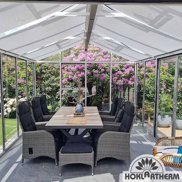 Hoklartherm | 11.5 ft wide 10.5 ft tall Livingten Double-Pane Insulated Glass Greenhouse Kit With 22mm ISO Safety Glass Glazing, three sizes - Image 17