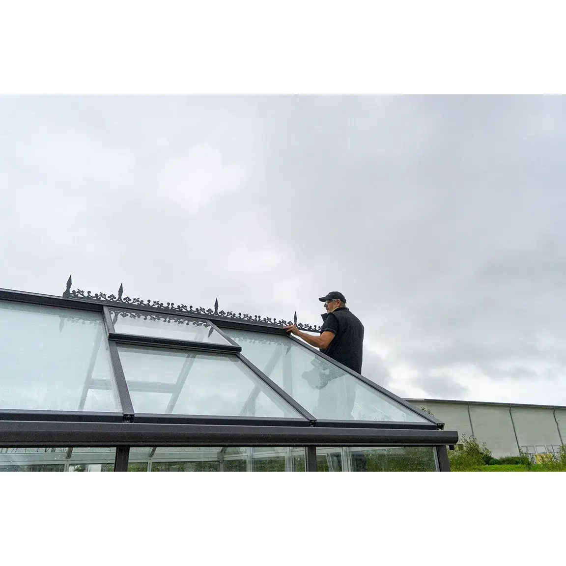 Hoklartherm | 11.5 ft wide 10.5 ft tall Livingten Double-Pane Insulated Glass Greenhouse Kit With 22mm ISO Safety Glass Glazing, three sizes - Image 28