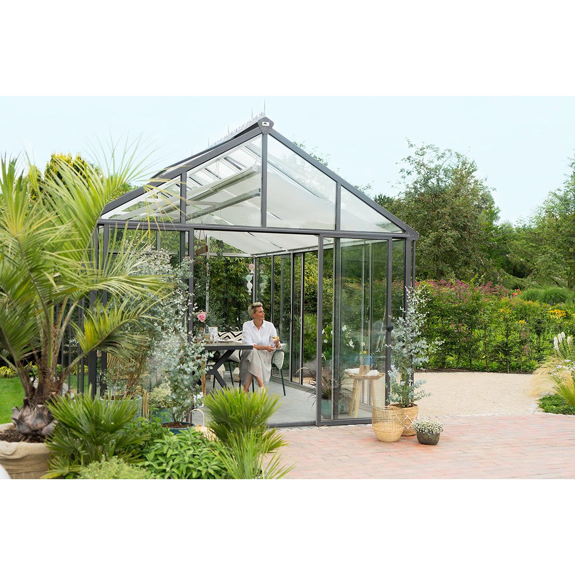 Hoklartherm | 11.5 ft wide 10.5 ft tall Livingten Double-Pane Insulated Glass Greenhouse Kit With 22mm ISO Safety Glass Glazing, three sizes - Image 3
