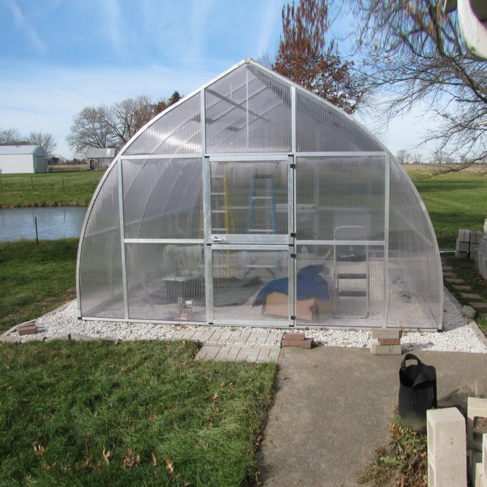 Hoklartherm | 14ft x 16ft 5in x 9ft 10in Riga XL5 Professional Greenhouse Kit With 16mm Triple-wall Polycarbonate Glazing - Image 3