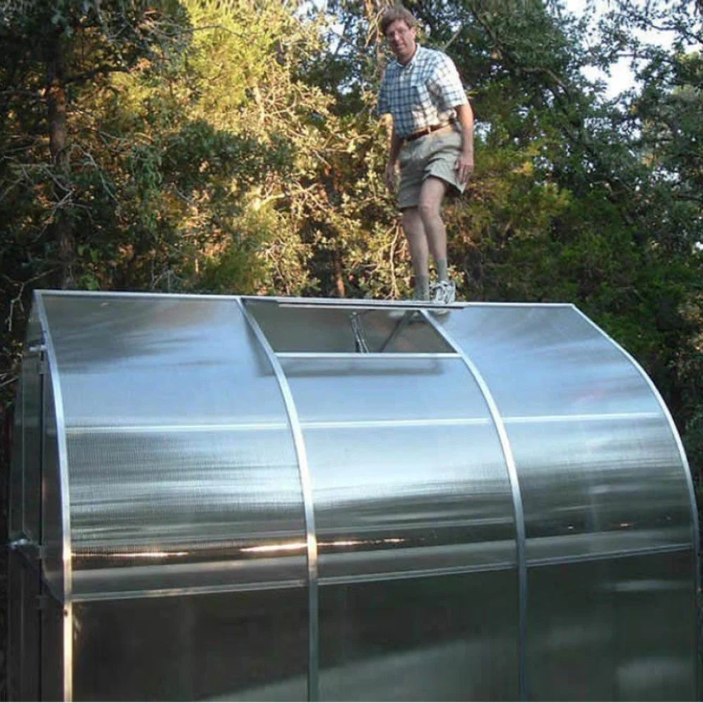 Hoklartherm | 7ft 8in x 10ft 6in x 7ft 1in Riga 3S Hobby Greenhouse Kit With 8mm Twin-wall Polycarbonate Glazing - Image 14