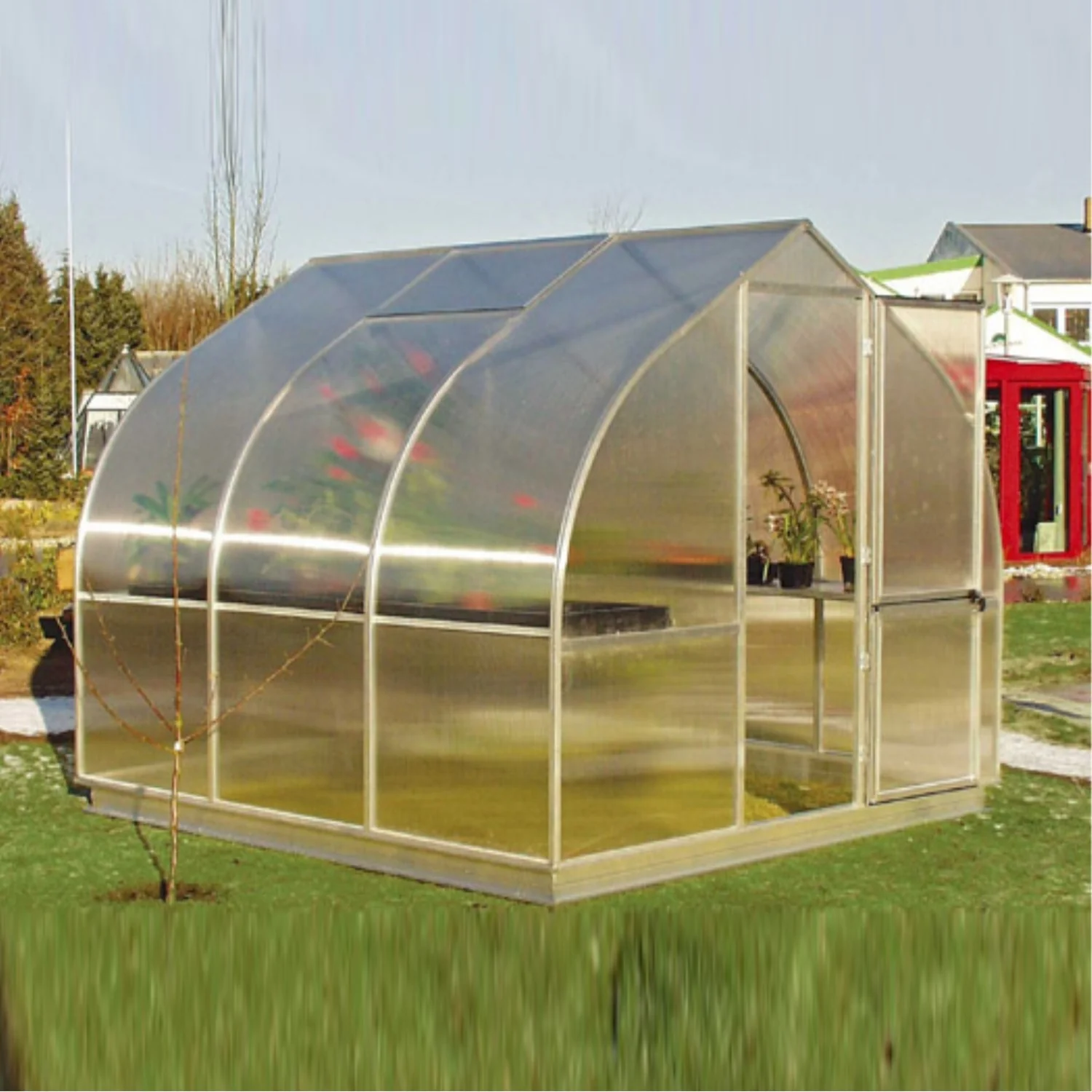 Hoklartherm | 7ft 8in x 10ft 6in x 7ft 1in Riga 3S Hobby Greenhouse Kit With 8mm Twin-wall Polycarbonate Glazing - Image 4