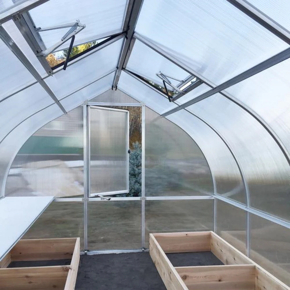 Hoklartherm | 7ft 8in x 14ft x 7ft 1in Riga 4S Hobby Greenhouse Kit With 8mm Twin-wall Polycarbonate Glazing - Image 10