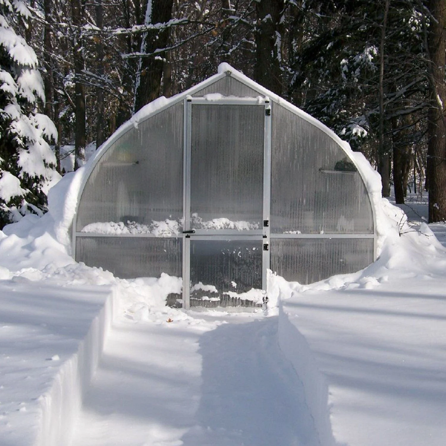 Hoklartherm | 7ft 8in x 7ft x 7ft 1in Riga 2S Hobby Greenhouse Kit With 8mm Twin-wall Polycarbonate Glazing - Image 7