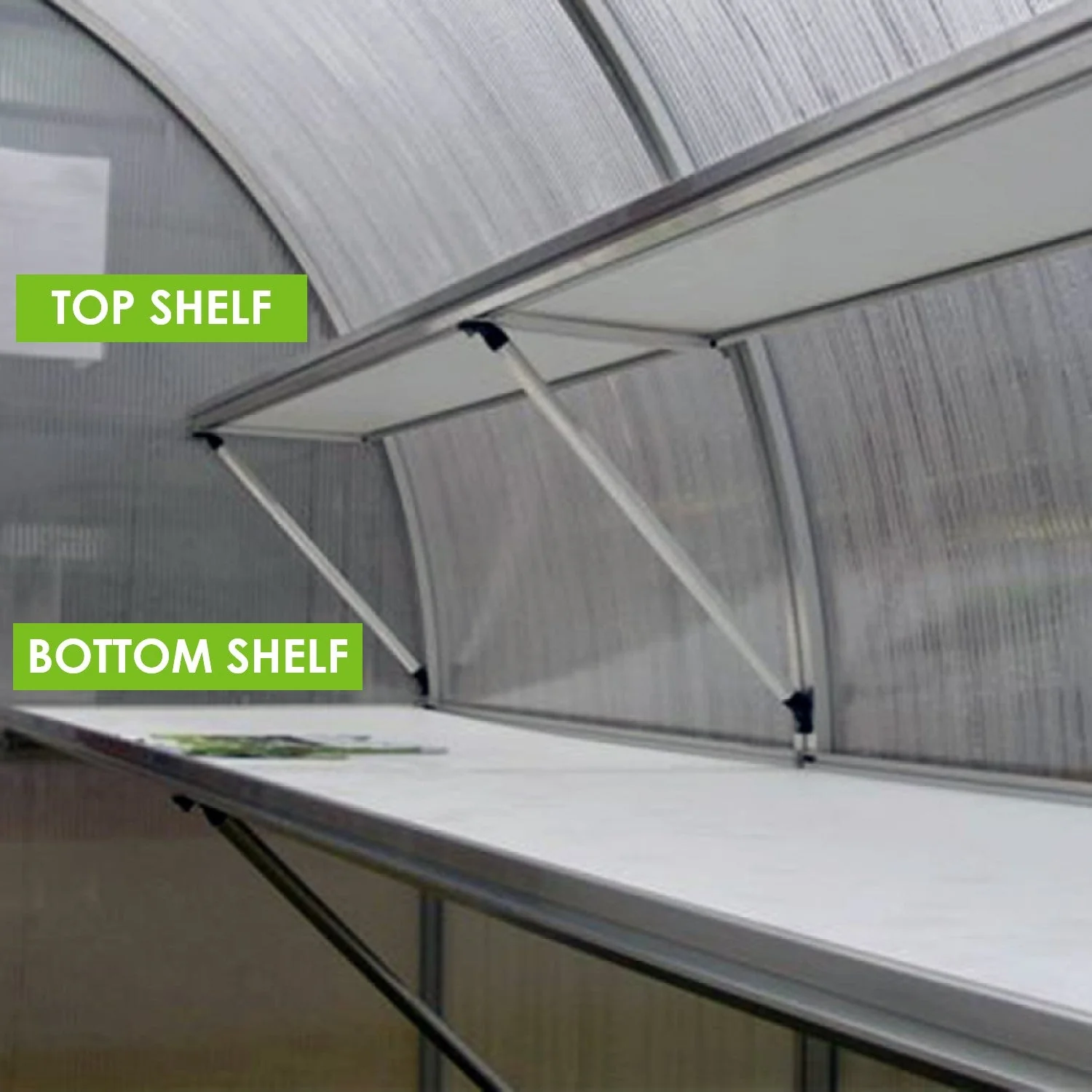 Hoklartherm | 9ft 8in x 14ft x 7ft 7in Riga 4 Hobby Greenhouse Kit With 8mm Twin-wall Polycarbonate Glazing - Image 17