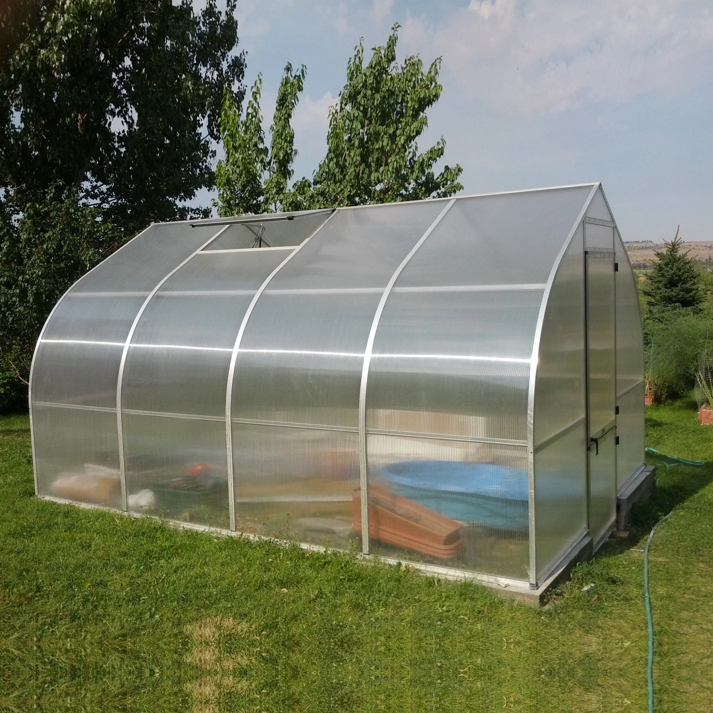 Hoklartherm | 9ft 8in x 14ft x 7ft 7in Riga 4 Hobby Greenhouse Kit With 8mm Twin-wall Polycarbonate Glazing - Image 4