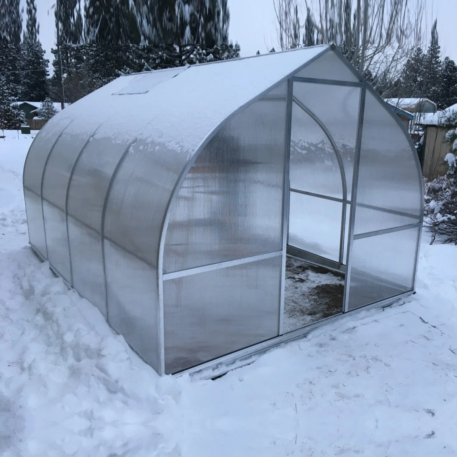 Hoklartherm | 9ft 8in x 14ft x 7ft 7in Riga 4 Hobby Greenhouse Kit With 8mm Twin-wall Polycarbonate Glazing - Image 5