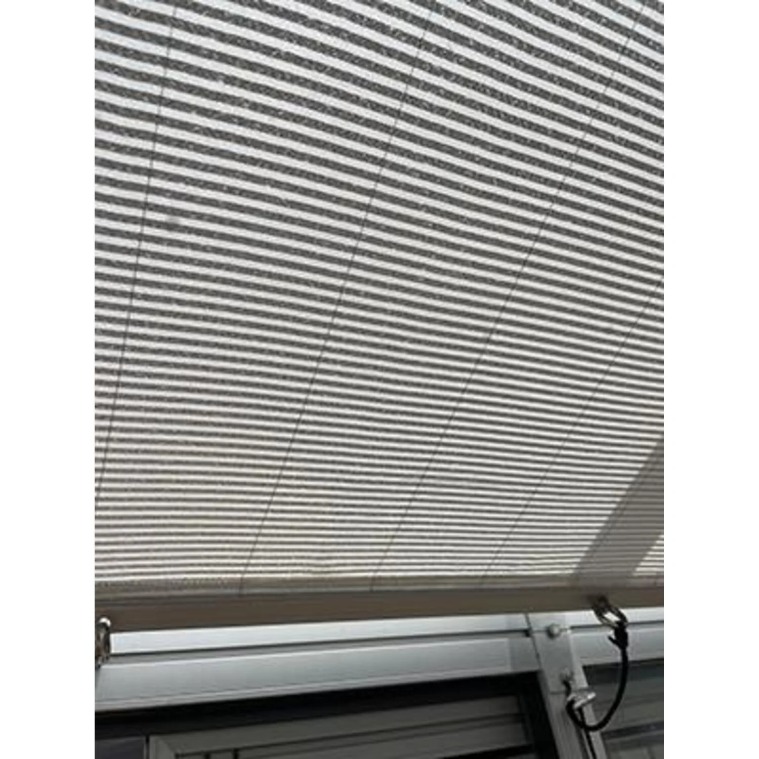 Hoklartherm | Retractable Roller Shade Cloth Curtains for Greenhouses 8ft long in 6 widths, White Aluminized - Image 2