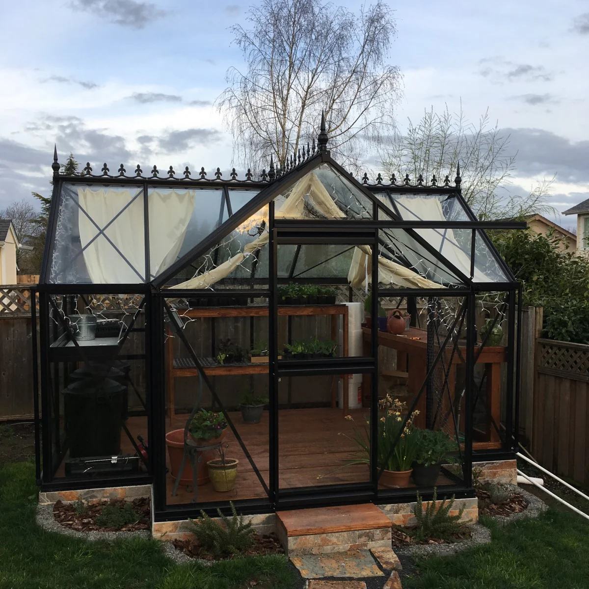 Janssens | 10x13x8 ft Junior Orangerie Glass Greenhouse Kit With 4mm Tempered Glass Glazing - Image 11
