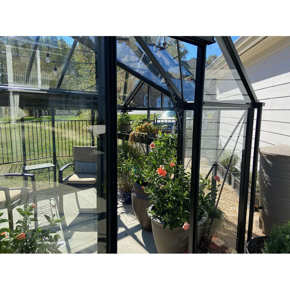 Janssens | 10x13x8 ft Junior Orangerie Glass Greenhouse Kit With 4mm Tempered Glass Glazing - Image 15