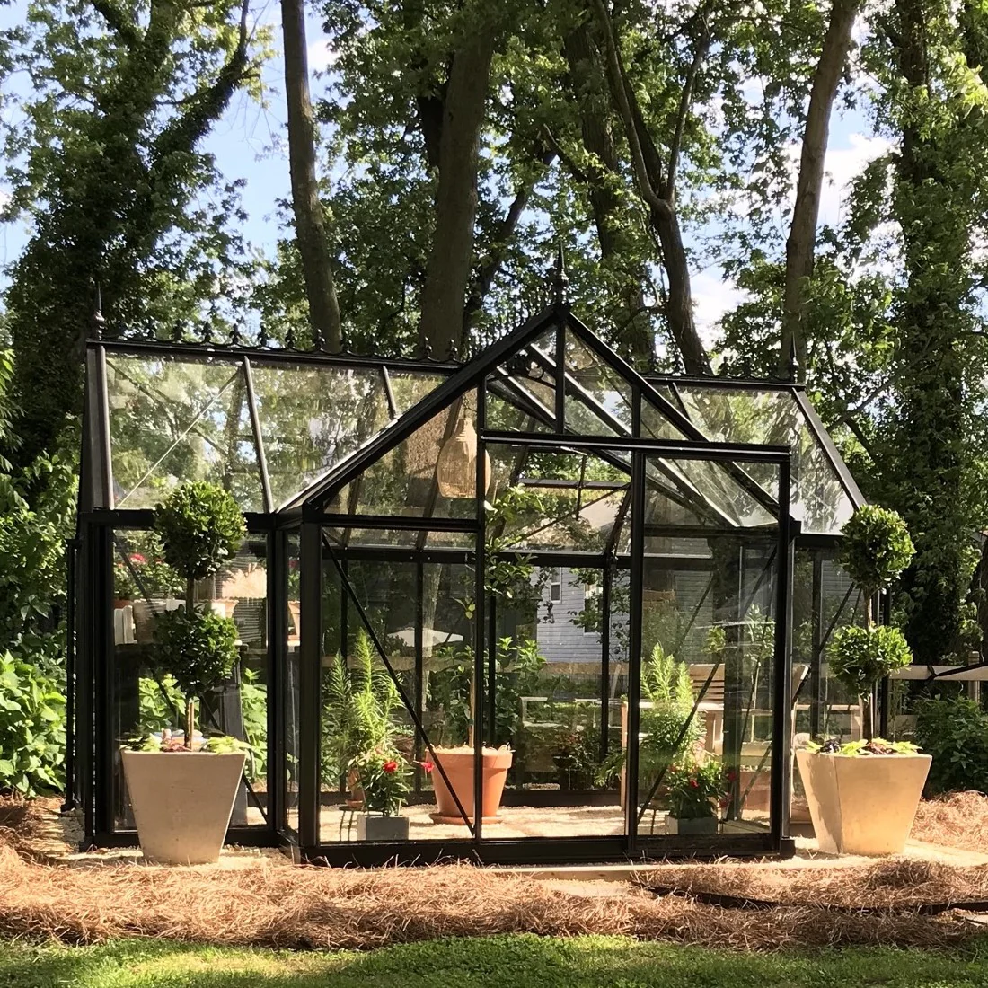 Janssens | 10x13x8 ft Junior Orangerie Glass Greenhouse Kit With 4mm Tempered Glass Glazing - Image 8
