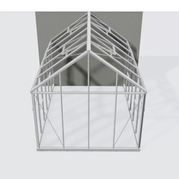 Janssens | 10x15 ft EOS Wall-Mounted Glass Greenhouse/Sunroom Kit With 4mm Tempered Glass - Image 8