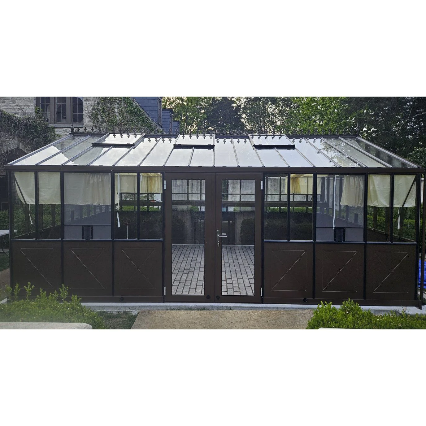 Janssens | 10x15x9 ft Retro Royal Victorian VI 34 Small Glass Greenhouse Kit With 4mm Tempered Glass Glazing - Image 8