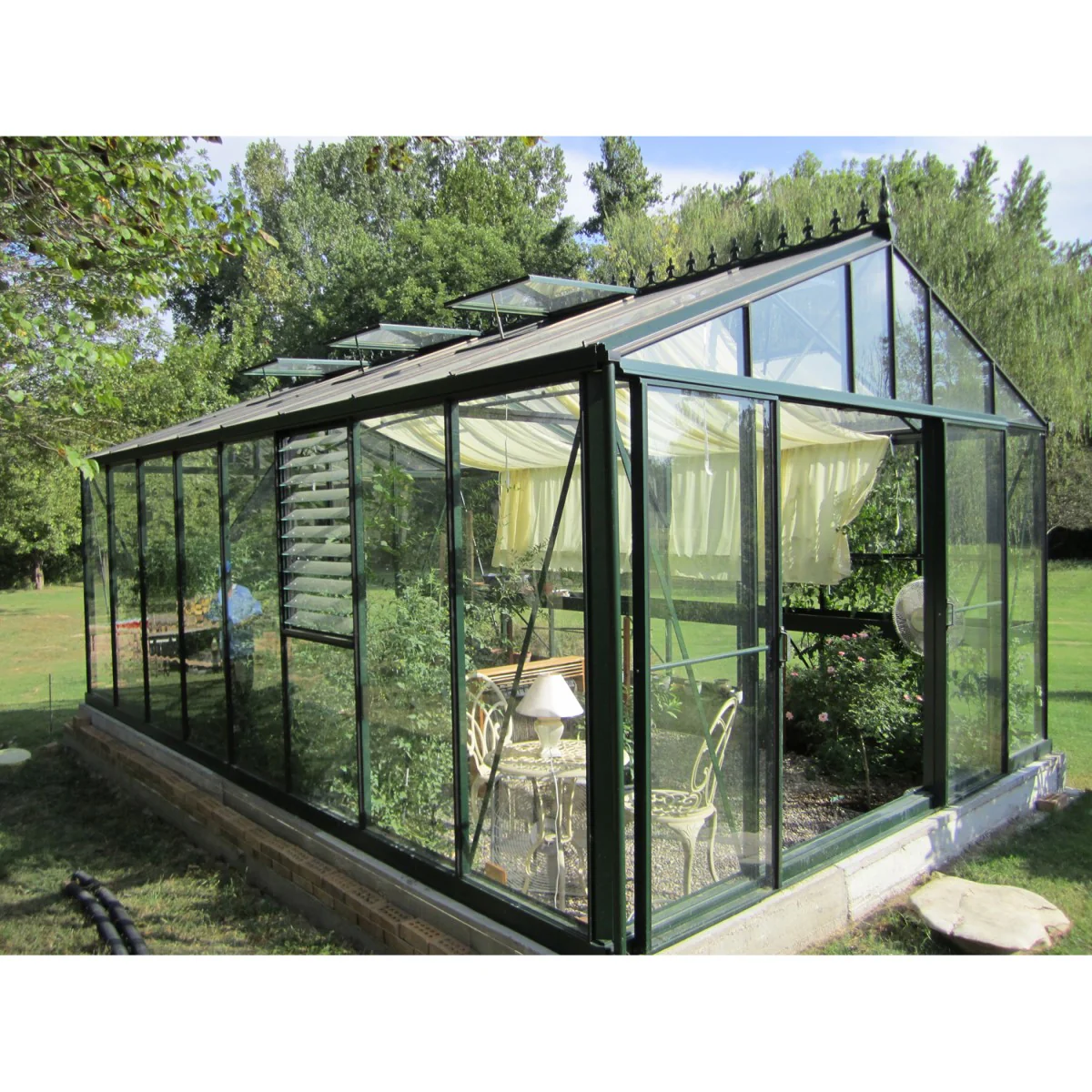 Janssens | 12.5x20x9 ft Royal Victorian VI 46 Large Glass Greenhouse Kit With 4mm Tempered Glass Glazing - Image 6