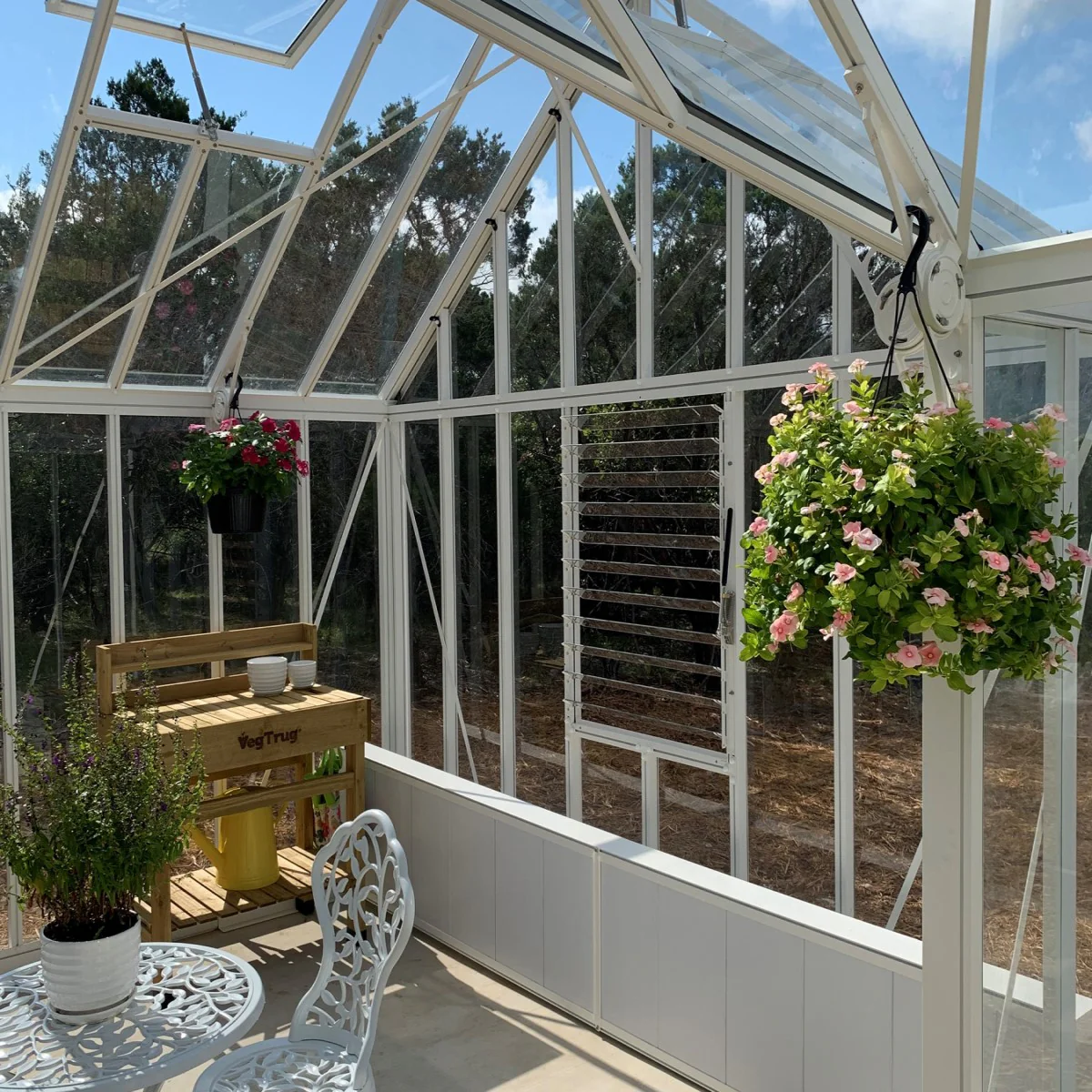 Janssens | 13x13 Ft Royal EOS T Glass Greenhouse Kit with 4mm Tempered Glass Glazing for Stem Wall - Image 5