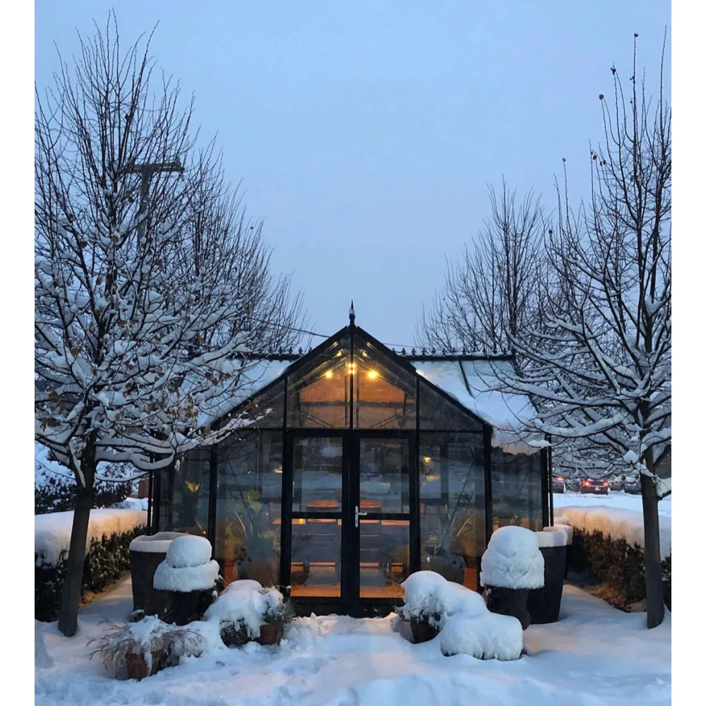 Janssens | 13x16x9 ft Royal Orangerie Glass Greenhouse Kit With 4mm Tempered Glass Glazing - Image 12