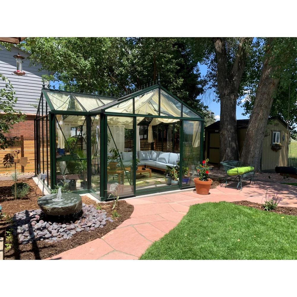 Janssens | 13x16x9 ft Royal Orangerie Glass Greenhouse Kit With 4mm Tempered Glass Glazing - Image 15