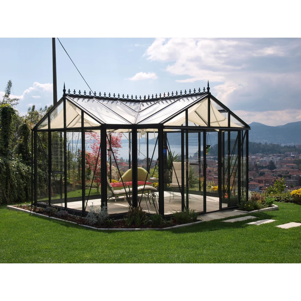 Janssens | 13x16x9 ft Royal Orangerie Glass Greenhouse Kit With 4mm Tempered Glass Glazing - Image 3