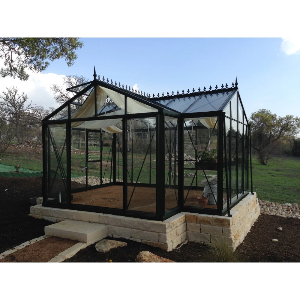 Janssens | 13x16x9 ft Royal Orangerie Glass Greenhouse Kit With 4mm Tempered Glass Glazing - Image 5