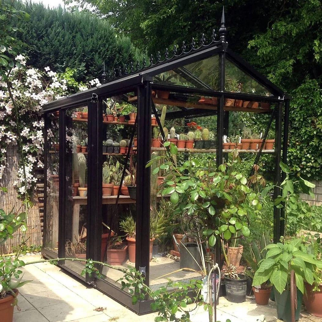Janssens | 5x8 ft Helios Urban Victorian Glass Greenhouse Kit With 4mm Tempered Glass Glazing - Image 2