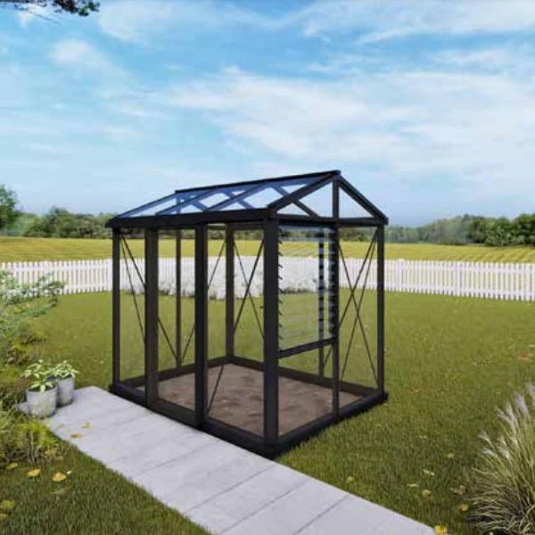 Janssens | 5x8 ft Helios Urban Victorian Glass Greenhouse Kit With 4mm Tempered Glass Glazing - Image 4