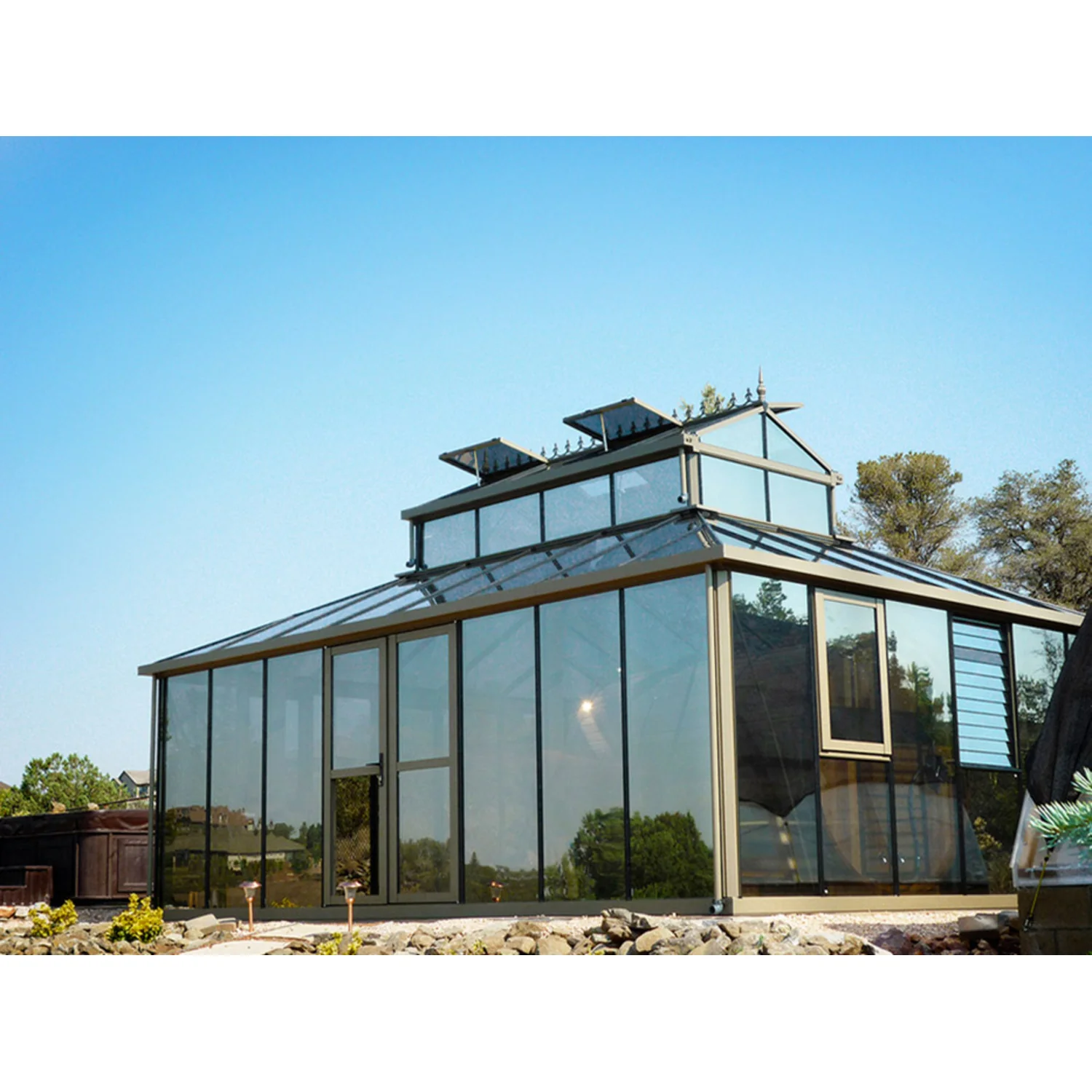 Janssens | Cathedral Victorian Glass Greenhouse Kit With 4mm Tempered Glass Glazing - Image 14