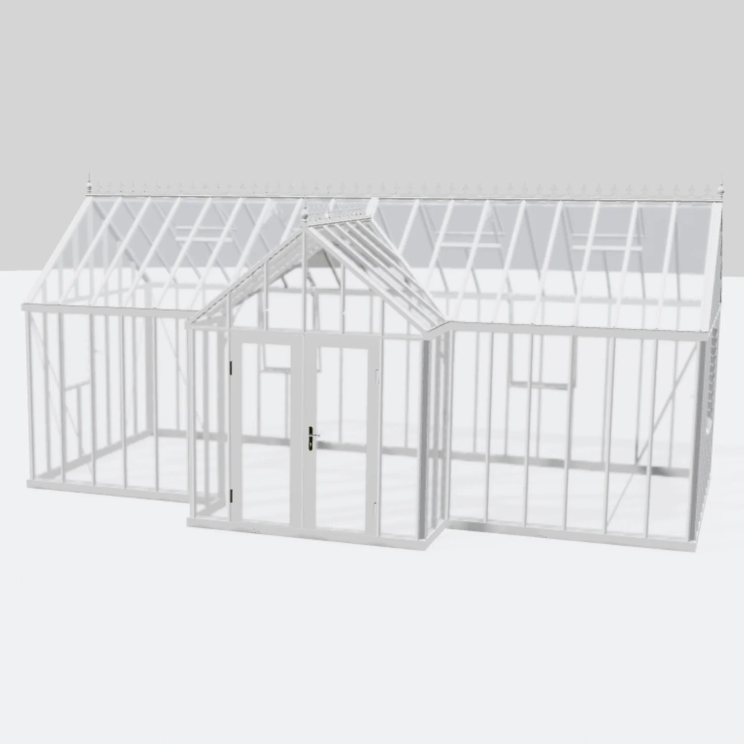 Janssens | EOS Royal T Victorian Glass Greenhouse Kit With 4mm Narrow Tempered Glass Glazing