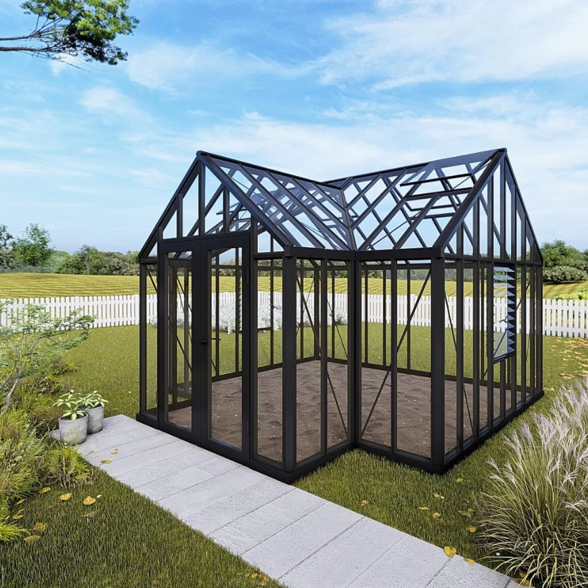 Janssens | EOS Royal T Victorian Glass Greenhouse Kit With 4mm Narrow Tempered Glass Glazing - Image 22