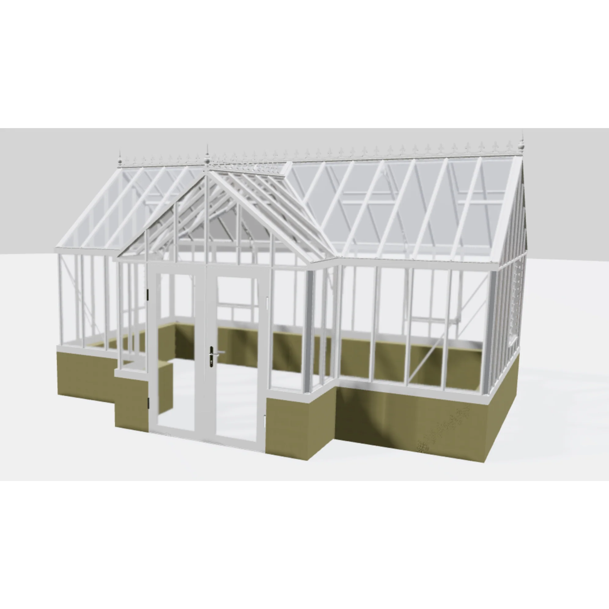Janssens | EOS Royal T Victorian Glass Greenhouse Kit With 4mm Narrow Tempered Glass Glazing - Image 30