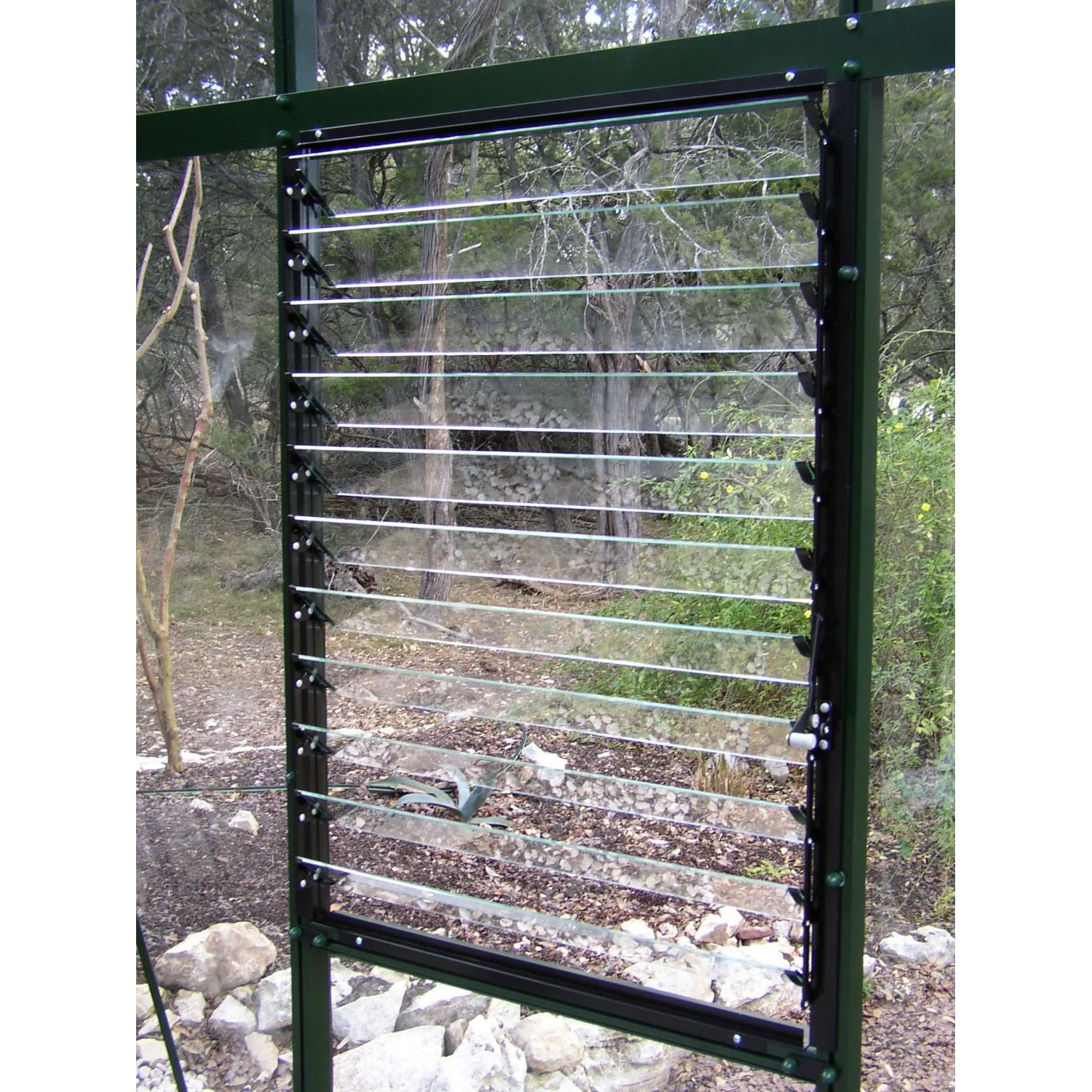 Janssens | Modern Pent Roof Glass Greenhouse Kit With 4mm Tempered Glass Glazing - Image 13