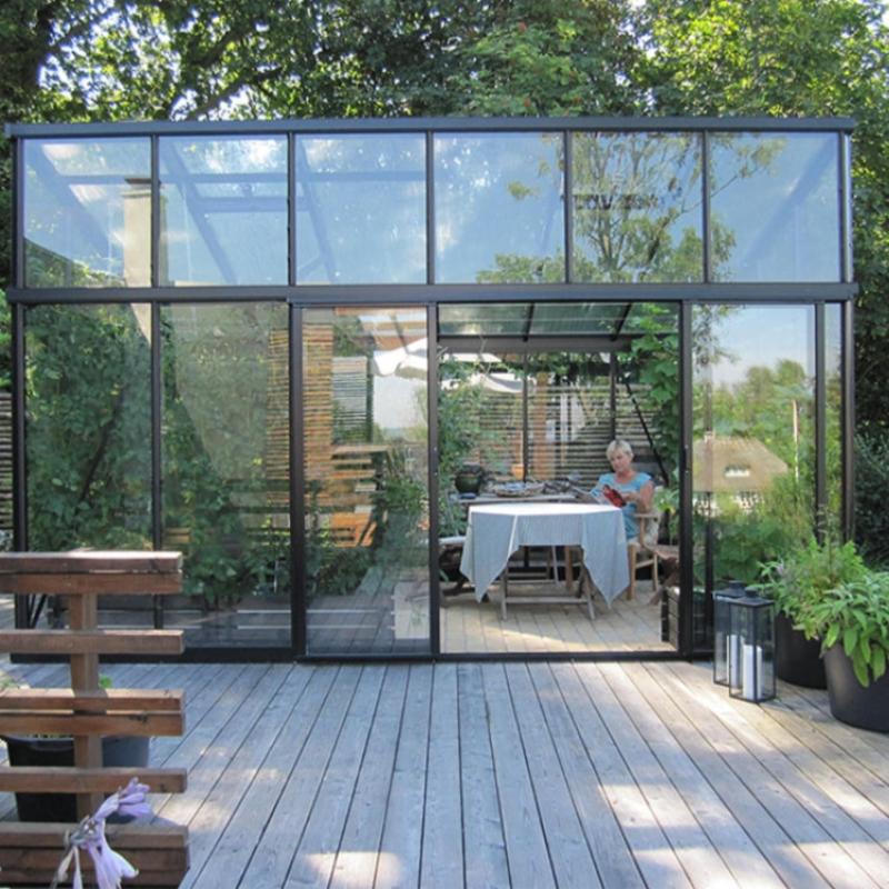 Janssens | Modern Pent Roof Glass Greenhouse Kit With 4mm Tempered Glass Glazing - Image 7