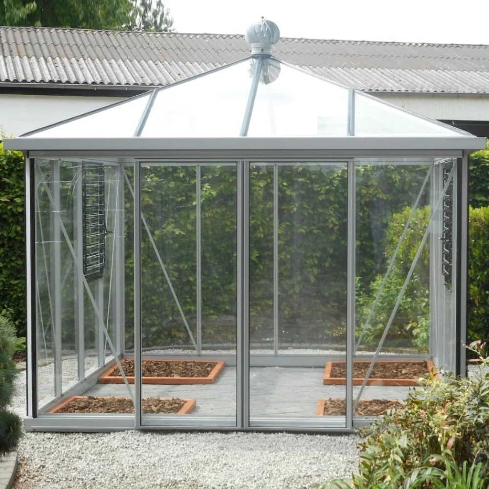Janssens | Pyramid Glass Greenhouse Kit With 4mm Tempered Glass Glazing - Image 6