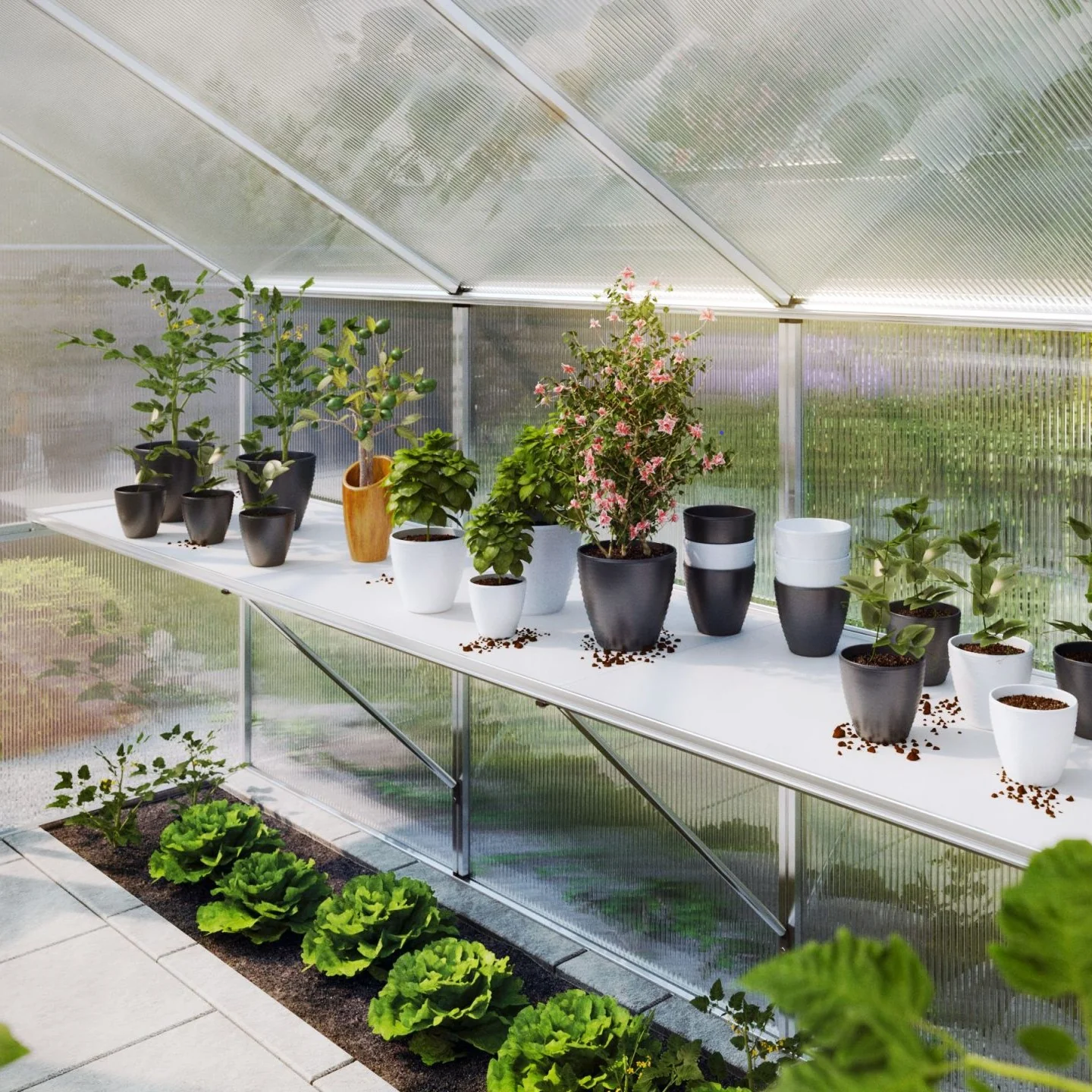 KGT | 25in Bottom Shelf for Nelke PRO 4 Greenhouse - Image 3