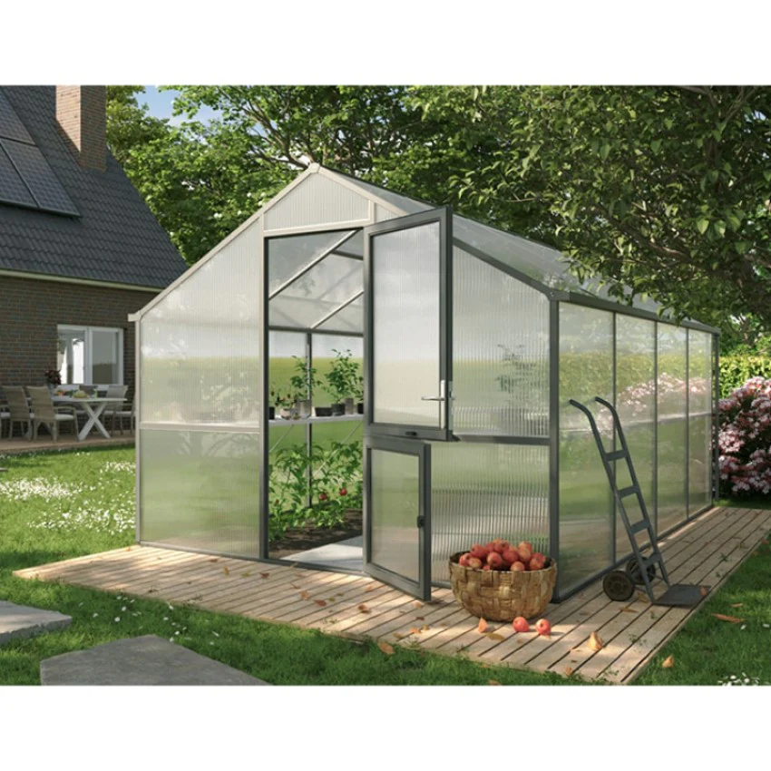KGT | Nelke PRO 4 10x14 ft Greenhouse With 16mm Triple-Wall Polycarbonate Glazing - Image 3