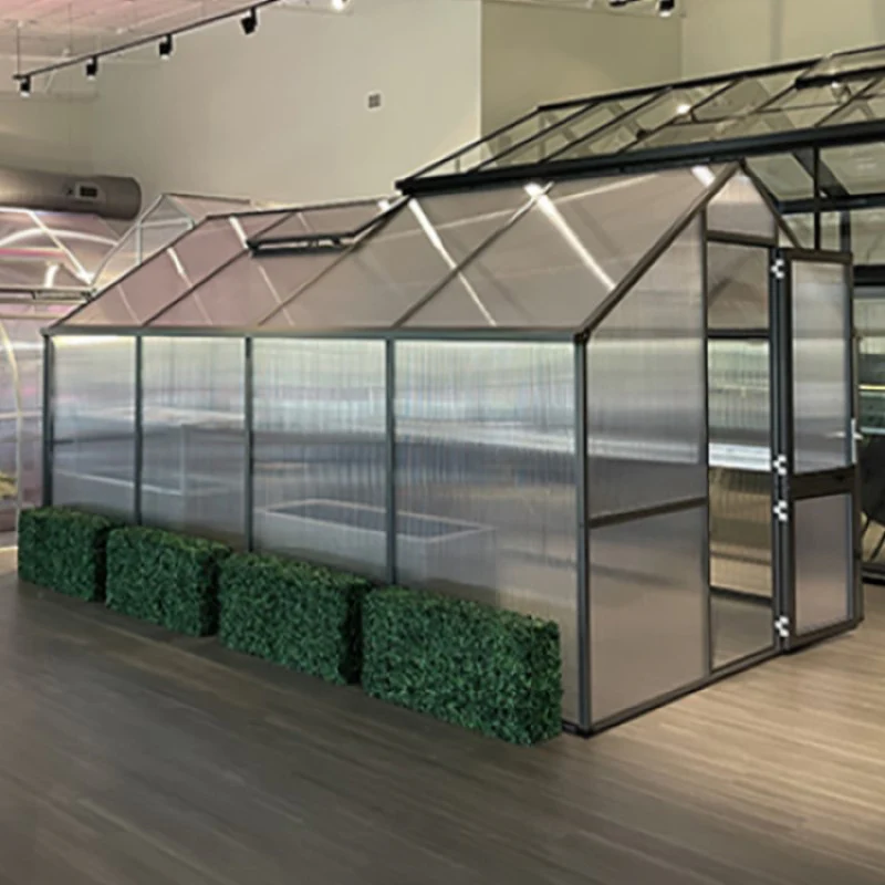 KGT | Nelke PRO 4 10x14 ft Greenhouse With 16mm Triple-Wall Polycarbonate Glazing - Image 4