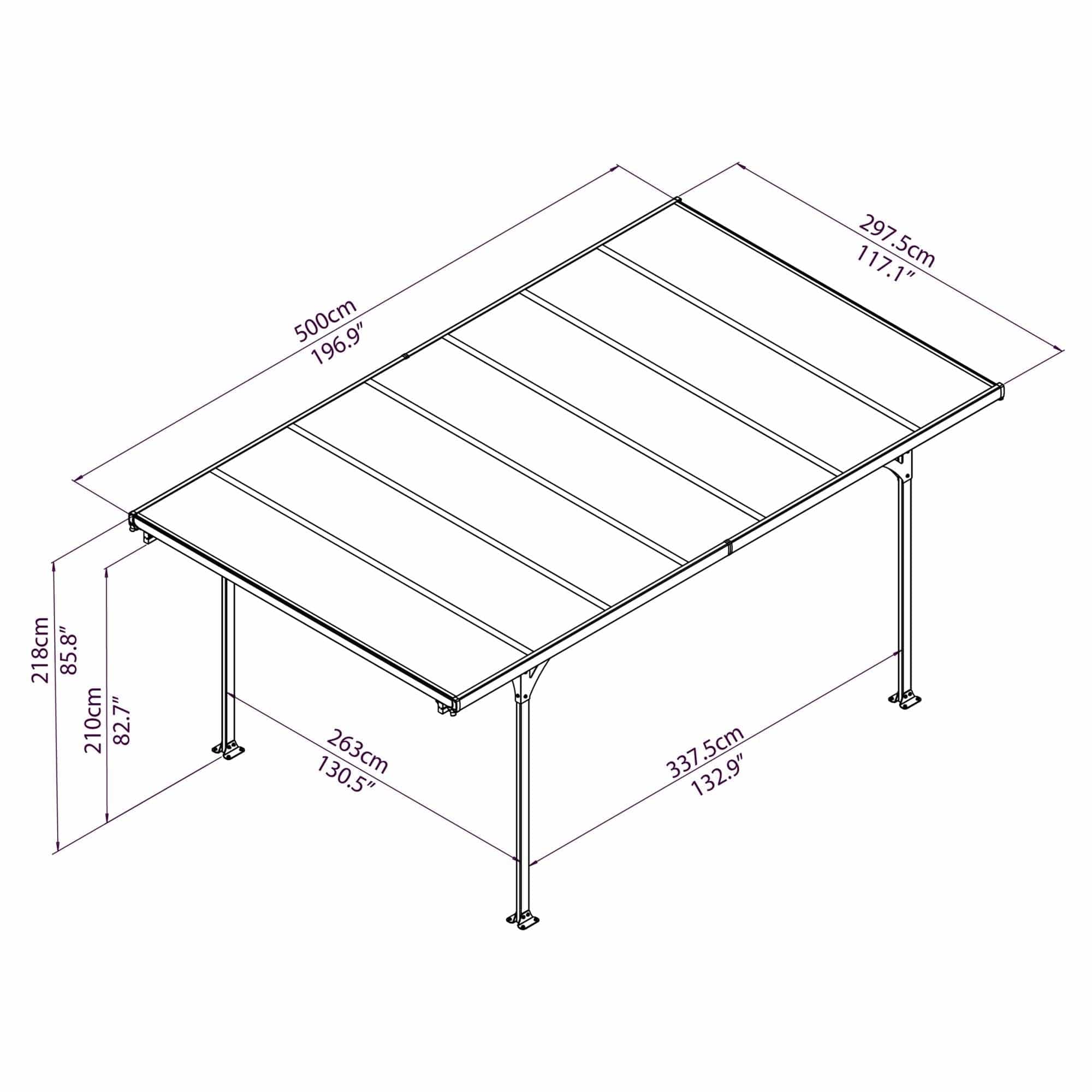 Palram - Canopia | 10x16 ft Verona Carport - Image 9