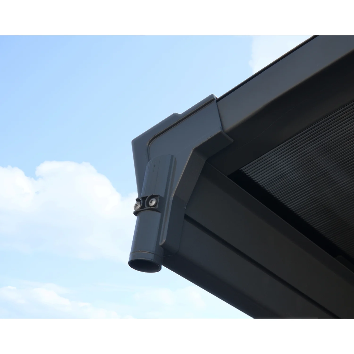 Palram - Canopia | 10x16 ft Vitoria 5000 Polycarbonate Carport - Gray/Gray - Image 11