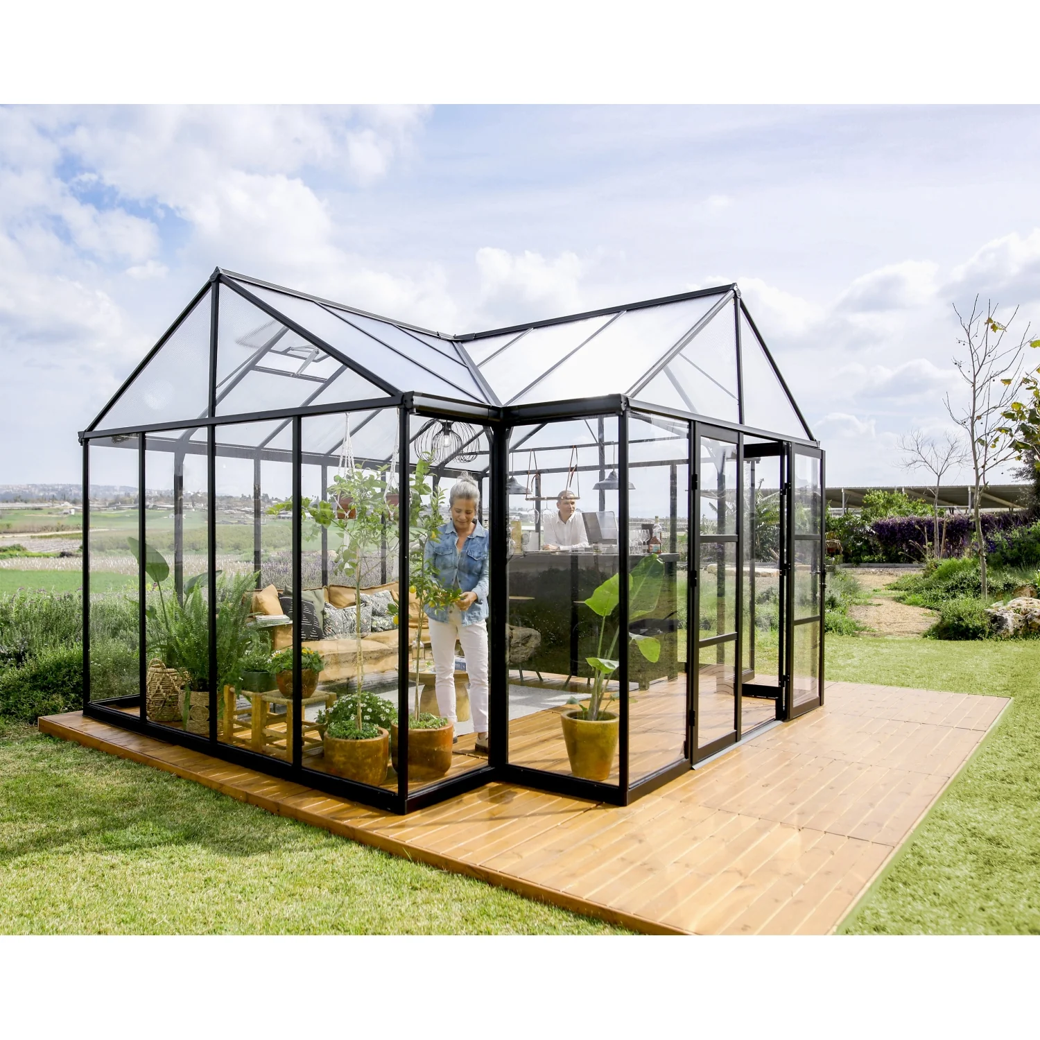 Palram - Canopia | 12x15 Ft Triomphe Chalet Greenhouse - Image 10