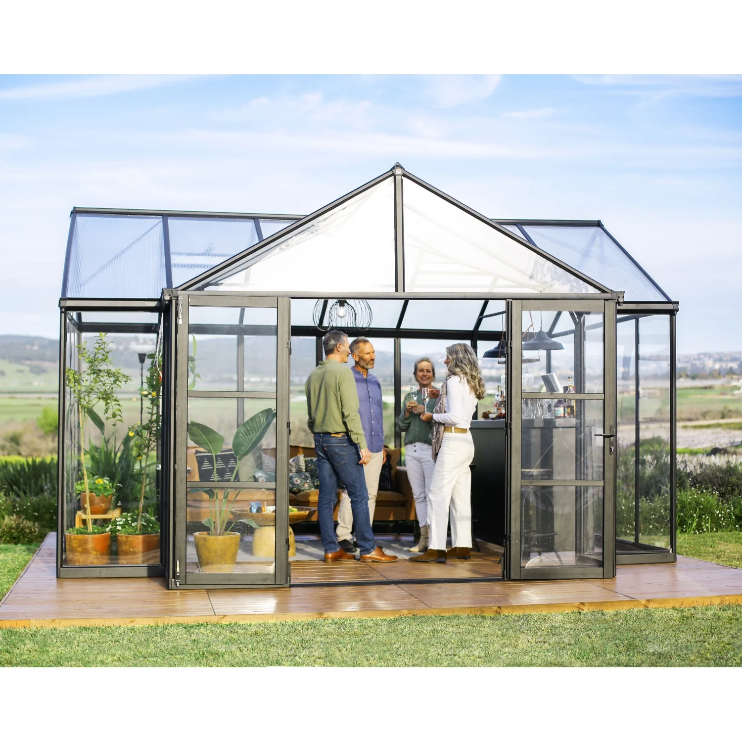 Palram - Canopia | 12x15 Ft Triomphe Chalet Greenhouse - Image 14