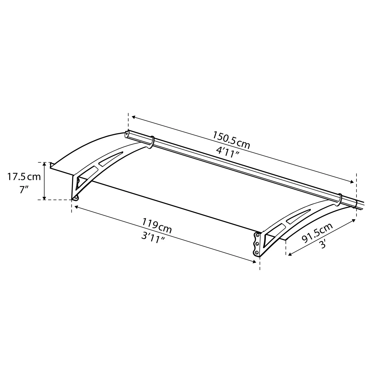 Palram - Canopia | Aquila Door Awning - Image 7