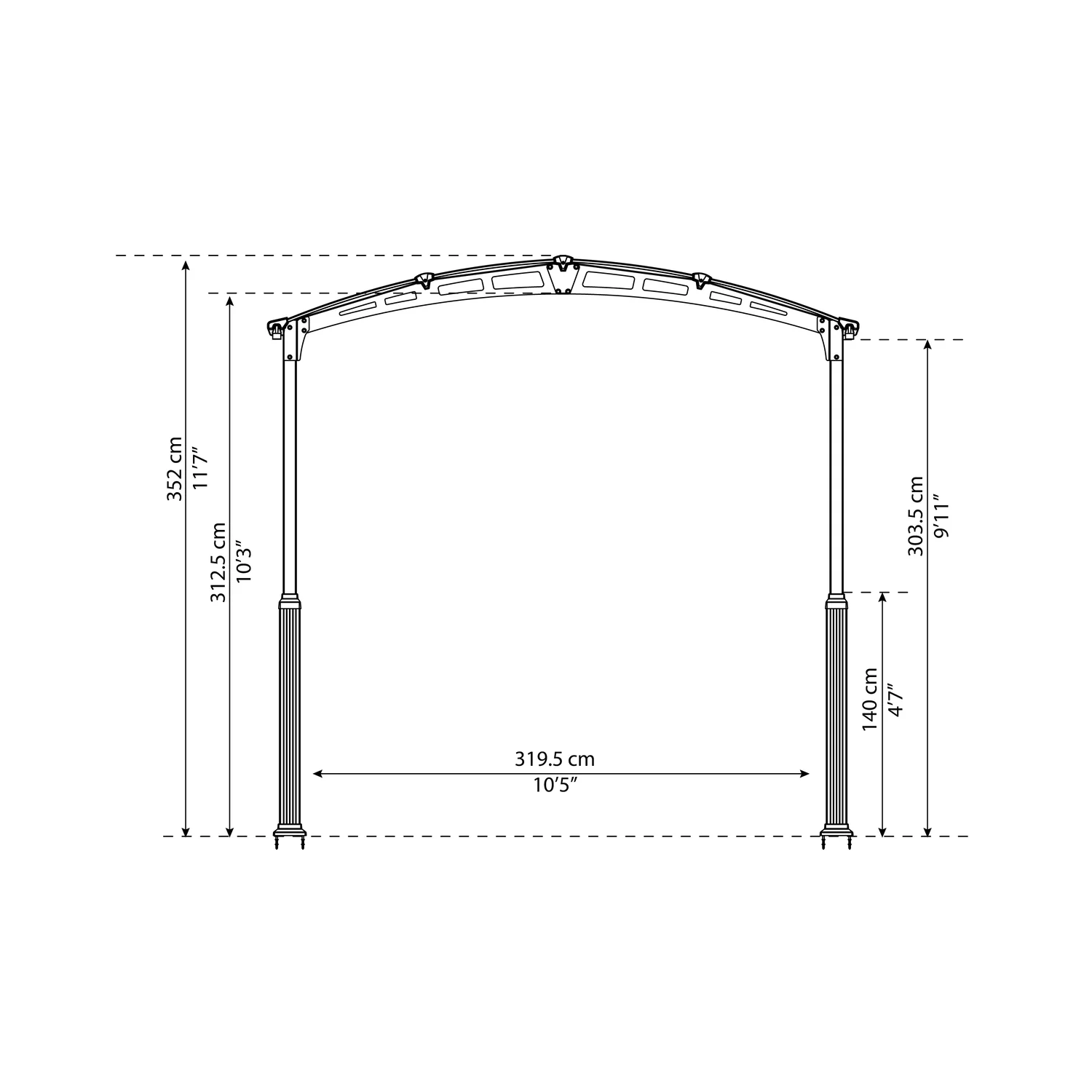 Palram - Canopia | Arcadia Alpine RV Carport 12x14x11.5 ft - Image 11