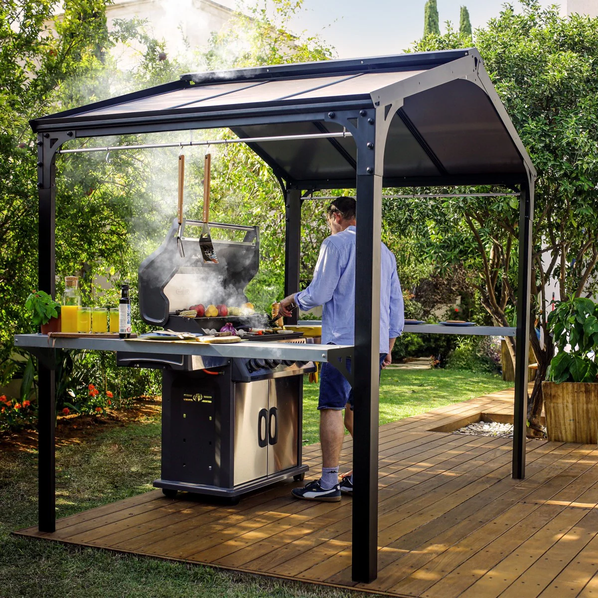 Palram - Canopia | Austin BBQ Gazebo – Premium All-Weather Grill Shelter - Image 3