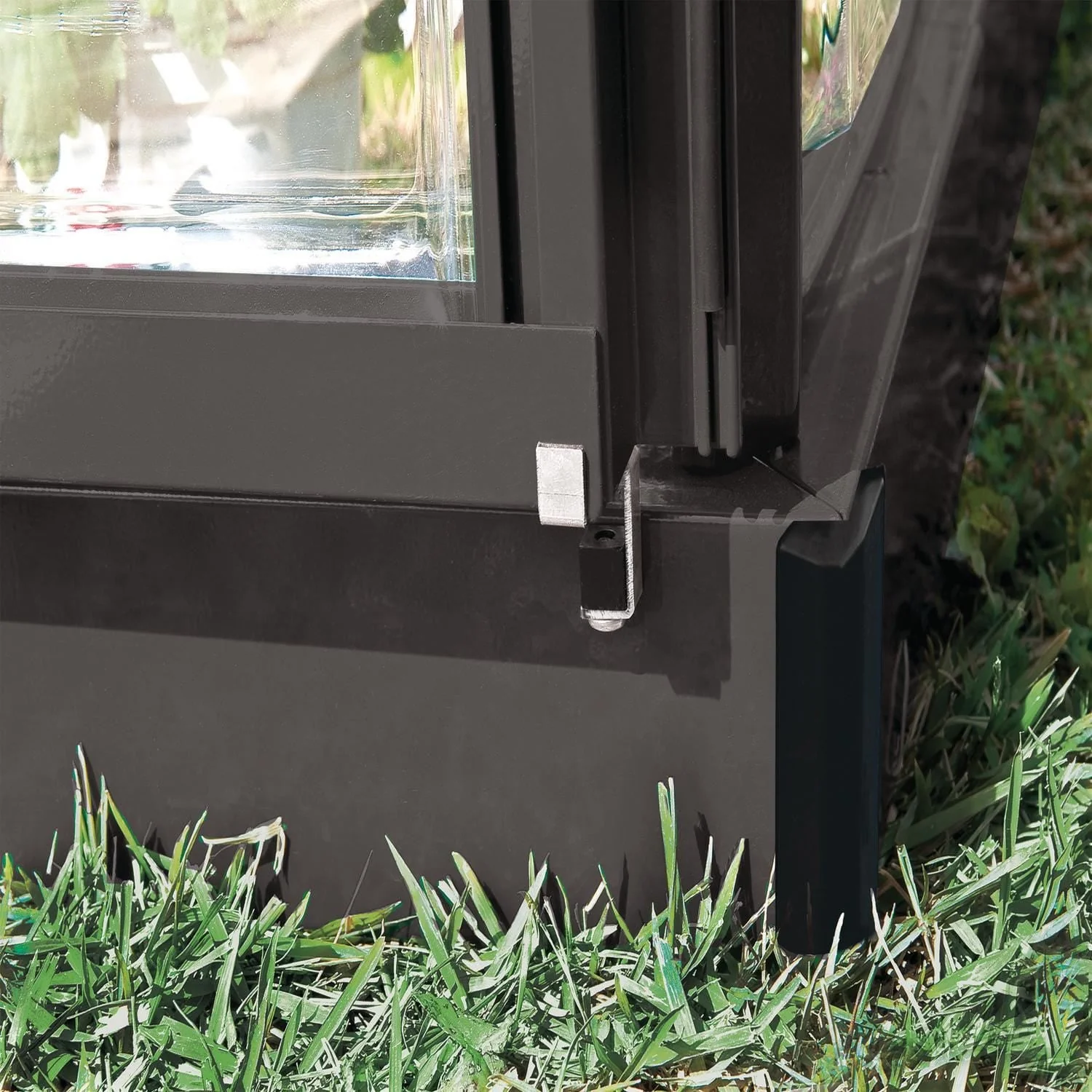 Palram - Canopia | 6x8 ft Hybrid Greenhouse Kit - Gray With 0.8mm Polycarbonate Glazing - Image 5