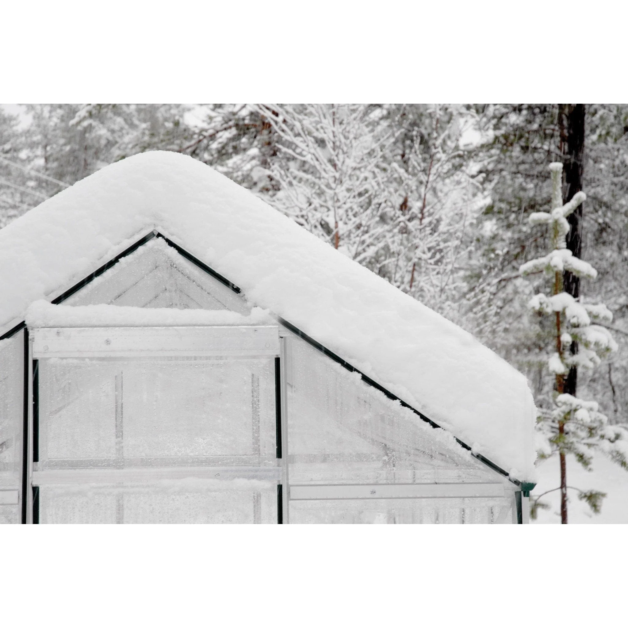 Palram - Canopia | 6x8 ft Hybrid Greenhouse Kit - Green With 0.8mm Polycarbonate Glazing - Image 9